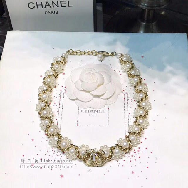 chanel手鏈 18年早春最新款 Chanel珍珠項鏈 小香手鏈  gzsc1129